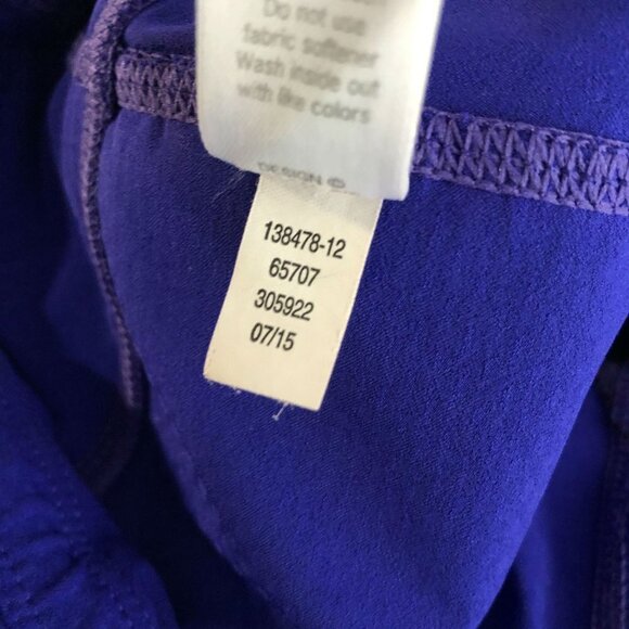 Athleta Dobby‎ Be Free Knicker Crop Pants Blue Wome - Picture 6 of 7